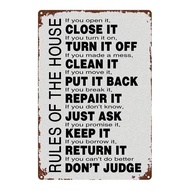 Metal Wall Sign 8x12 Inches 2D Flat