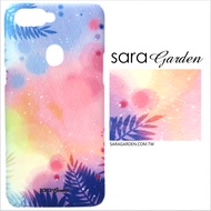 【Sara Garden】客製化 手機殼 Samsung 三星 A8 2018 A5 2018 漸層渲染葉子 手工 保護殼 硬殼