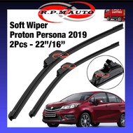 1 Pair Soft Wiper Rubber High Quality - Proton Persona 2019 16''/22'' wiper persona