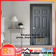 27"-30" wide Black- RRHC6 Interior Room Door | Pintu Bilik | Pintu Kayu | Pintu Murah | Wooden Door