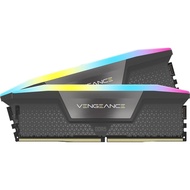 CORSAIR DDR5-6000MHz Desktop PC Memory VENGEANCE RGB DDR5 Series Intel XMP Memory Kit 96GB Black [2 