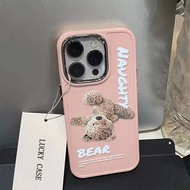 Fun Little Bear Pattern Phone Case Compatible for IPhone 15 13 11 14 12 Pro  7 8 Plus IPhone SE2020 X XS MAX High Quality Boutique Meatl Lens Protector  Phone Case