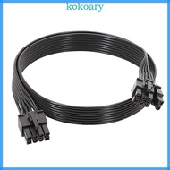 KOK PCIe 8Pin to GPU6+2Pin Power Adapter Cable PCIExpress 8 pin to 6+2pin Adapter