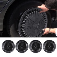 4 Pcs 17in Car Hubcaps Stylish Look Wear Proof ABS Universal Fit Snap on R17 Wheel Rim Cover for Mos