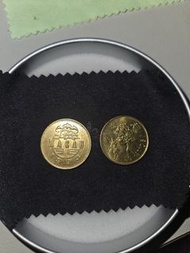 澳門紀念幣一對(五毫)