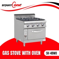 COOKING STOVE 4 BURNER WITH OVEN STARTCOOK SK-4BWO KOMPOR GAS 4 TUNGKU PLUS OVEN