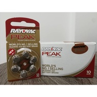 Rayovac Peak Hearing Aid Battery Size 312 (10 Packs) for Hearing Aid