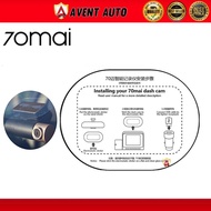 70MAI DDPAI A800 A400 PRO A500 RC06 Electrostatic Sticker Heat Resistant