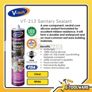 V-Tech VT-212 Sanitary Sealant Silicone 300ml