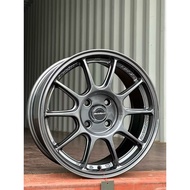 WEDSSPORT TC05 16X7 8X100/114 ET38 GLOSS BLACK WITH CAP (USED RIM ) - EXCELLENT CONDITION