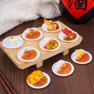 Simulation Curry Bibimbap Keychain Food Toy Cover Watering Food Toy Pendant Simulation Food Mango Cu