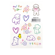 Passet Tattoo Sticker Set of 16 sets, Parcet Tattoo,1 sheet, 5types