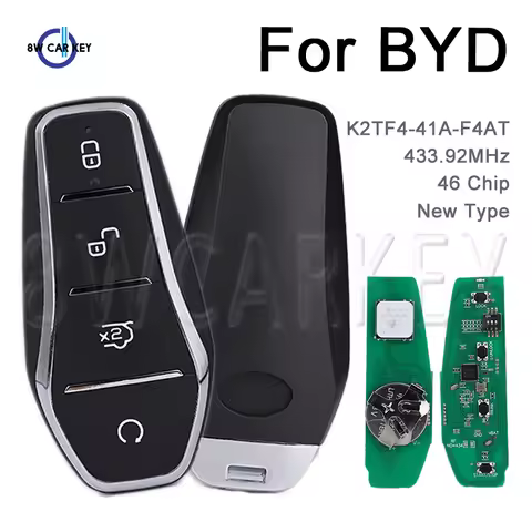 Remote Car Key ID46 Chip Suitable for BYD Qin PLUS DM-i Qin PLUS EV Yuan PLUS SONG Keyless Go K2TF4-