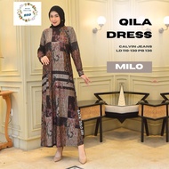 Delisa Dress. Baju Gamis Dewasa Delisa Ukuran Jumbo Maxy Dress Bahan Calvin Jeans Premium Busana Mus