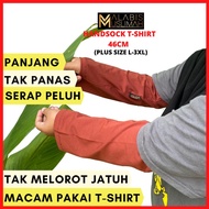 (80-130KG) HANDSOCK MUSLIMAH COTTON PLUS SIZE WOMEN SARUNG LENGAN PANJANG HAND SOCK TSHIRT INNER