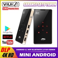 VIUIO P9 DLP Proyektor Mini Pintar Android Wifi Bluetooth 4K Proyektor