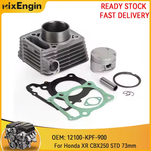 Motorcycle Cylinder Piston Gasket Rebuild Overhaul Kit For Honda CBX Twister Tornado XR CBX250 73mm 