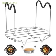 Multifunction Instant Pot Pressure Cooker Heating Cooking Steam Rack Steaming Tray Steamer Stand With Silicone Handles For Lifting Meat And Vegetables Kitchen Accessories