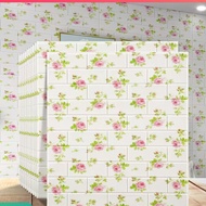Brick Foam Wallpaper Dinding 3D Wallpaper Stickers Wall Stickers Wallpaper Waterproof Self-adhesive 