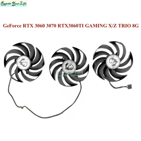 PC VGA Fan Cooler Radiator for MSI GeForce RTX 3060 3070 RTX3060 RTX3060TI GAMING X/Z TRIO 8G Graphi