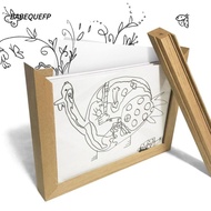 BABEQUEFP Wooden Kids Art Frame, Wall Decoration Changeable Photo Frame, Creative Rotatable Family P