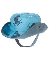0-12 Months Octopus Pattern Male Kids UV Protection 2 Uses Male Baby Sun Hat Flanging Hat