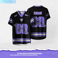 Jersey Custom Name And Number Jersey Black Pink Jersey Vintage COQUETTE RIBBON Jersey Oversize