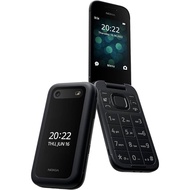Used Nokia 2660 Flip Feature Phone 4G Connectivity, Hearing Aid Compatibility (HAC), built-in camera, MP3