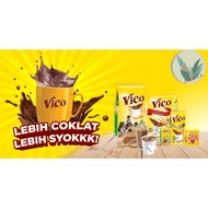 VICO 3 IN 1 ORIGINAL DELICIOUS CHOCOLATE MALT DRINK//LESS SWEET//CALCIUM PLUS 15-18 X 30G-32G