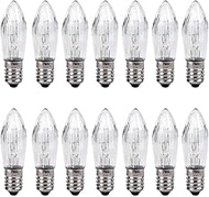 14PCS Candle Bulb with Screw Base Transparent Glass Body Warm White 3W 34V Bulb Suitable for Indoor 