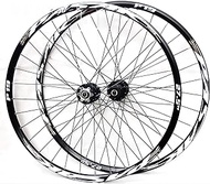 Bike Wheelset,26/27.5/29 inch Mountain Bike Wheel Brake Wheel Set Quick Release Palin Bearing 7,8,9,10,11 Speed,black