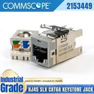 COMMSCOPE CAT6A Keystone SLX-Series Modular Jack, RJ45, Cat6A Network Connector Ethernet (2153449)
