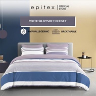 ((New Arrival) Epitex Silkysoft Printed 980TC Bed Sheet Set | Fitted Sheet | Bedding Set