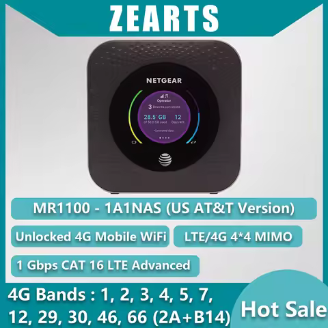 netgear M1 MR1100 Nighthawk 4G Gigabit LTE Mobile Router Unlocked Cat16 1Gbps WiFi Hotspot（second ha