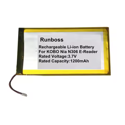 For KOBO Nia N306 3.7V 1200mAh PR-234385G E-Reader Battery