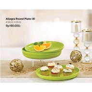 Allegra tupperware plate / tupperware round plate contains 4