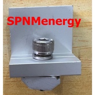 Mid clamp- End Clamp ยึดกลางระหว่างแผงโซล่าเซลล์ 35 มม/ 40 มม เข้ากับรางอะลูมิเนียม Solar Mounting by SPNMenergy