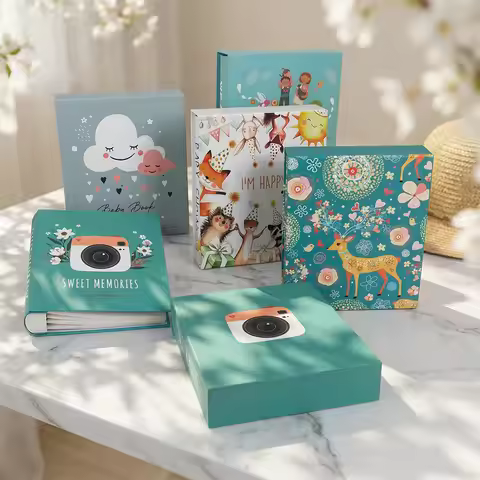 6-inch 200-page exquisite boxed photo album - versatile gift for holidays - a precious keepsake of f