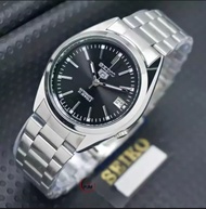 jam tangan seiko 5  mesin automatic tanpa batrai rantai stainless