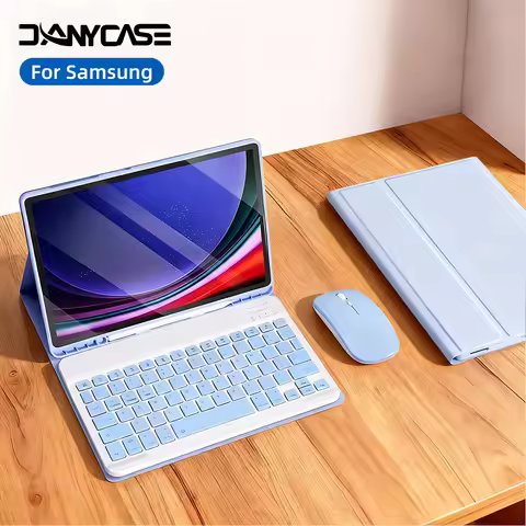 Tablet Keyboard Case For samsung tab a11 plus Tab A9 A9+ Cover S6 lite A8 10.5 S7/8/9 S9FE S10lite S