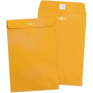 6x9 Clasp Envelopes - 100 Pack, Goefun Yellow Manilla Envelopes 6x9, 100GSM Heavy Kraft Paper, for B