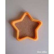 Cork Coaster - Star Coaster (3d printed)