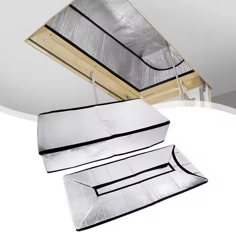 Attic Tent Insulation Cover 25”x 54”x 11”Attic Stairway Sealed Barrier Dust Cover Home Attic Heat In