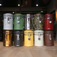 不鏽鋼密封罐 加贈豆匙 收納套 台灣製304 茶罐 咖啡豆罐