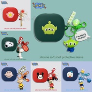 Compatible with Baseus Bass WM02s Bluetooth Earphone Protective Silicone Cute Cartoon Covers Bluetoo