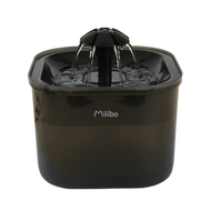 Miiibo - 彩虹寵物飲水機 黑 (1.3L) 貓狗適用