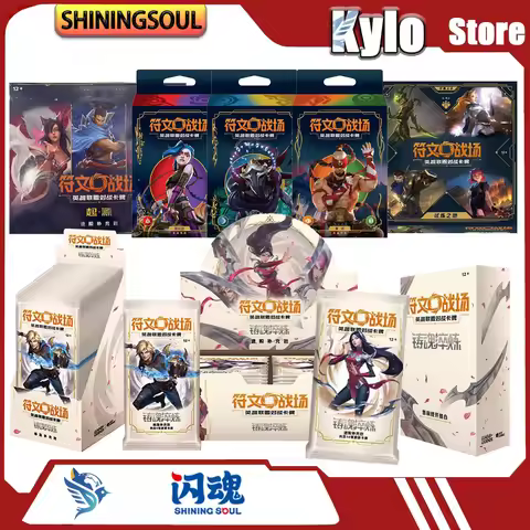 ShiningSoul Genuine Riftbound Card Runes Battlefield Soul Forging Tempering Refill Pack Trading Game