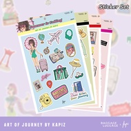 สติ๊กเกอร์ติดกระเป๋าเดินทางสุดพิเศษจาก Baggage Luggage x Kapi