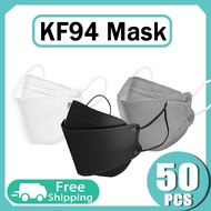 10/50PCS KF94 face mask Korean medicos 4ply surgical face mask 4 Layers of Protection Korea Respiratory Protection Products Protective Cover Prevent Influenza and Antibacterial Cover Reusable and Waterproof Prevent Pollution and Dust Korean