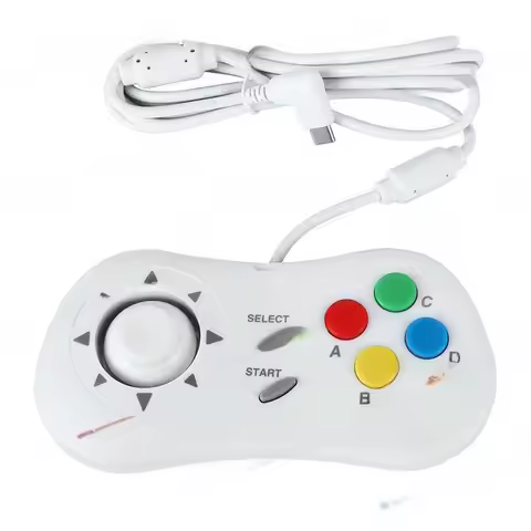 1Pcs Snk Controller For AES MVS & CD 15-Pin With Custom Clicky Thumbstick Modified By NK Mini-PAD Ar